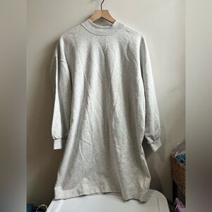 New with tags Gap grey crewneck sweatshirt dress